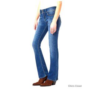 Mid-Rise Bootcut Jeans in Insta Stretch Denim, Cotton Blend
